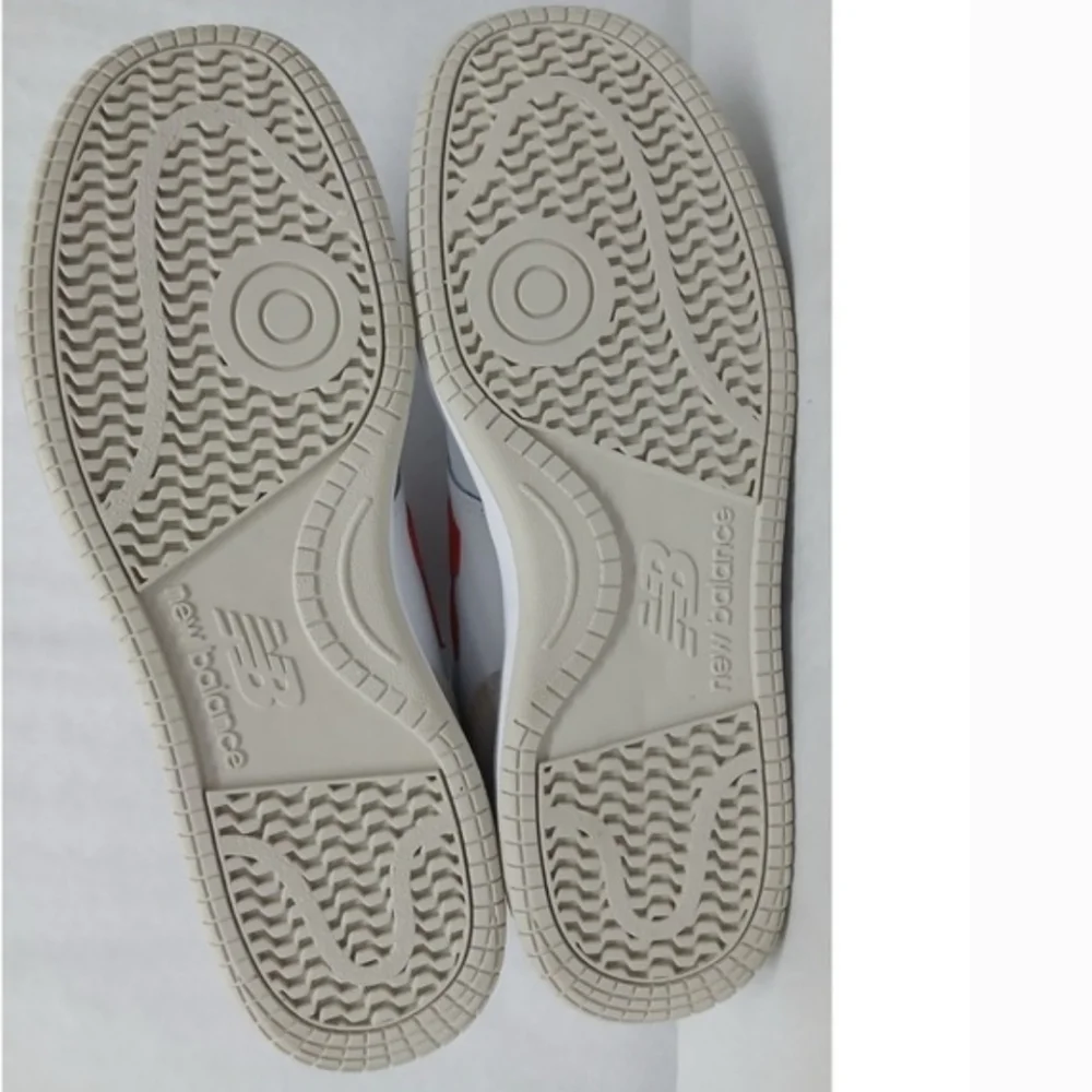 NWOT Unisex New Balance BB80 White and Red Athletic Shoes - Picture 7 of 8